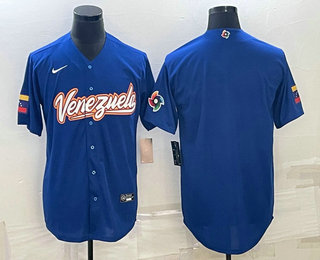 Men's Venezuela Baseball Blank 2023 Royal World Classic Stitched Jersey,We sell and wholesale Men's Venezuela Baseball Blank 2023 Royal World Classic Stitched Jersey on line form chian!